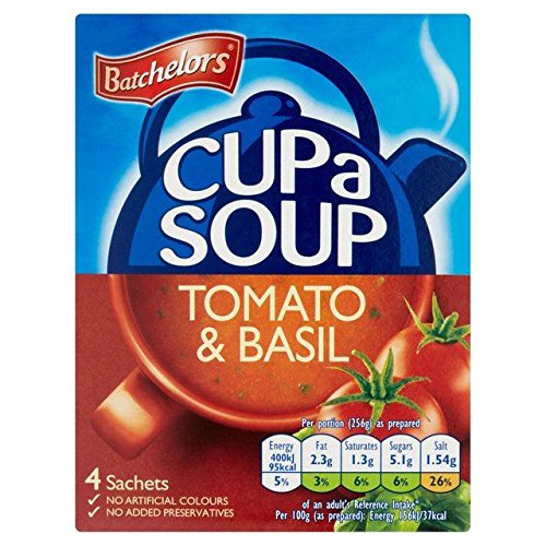 Batchelors Cup A Soup Tomato & Basil 4 x 26g - Pack of