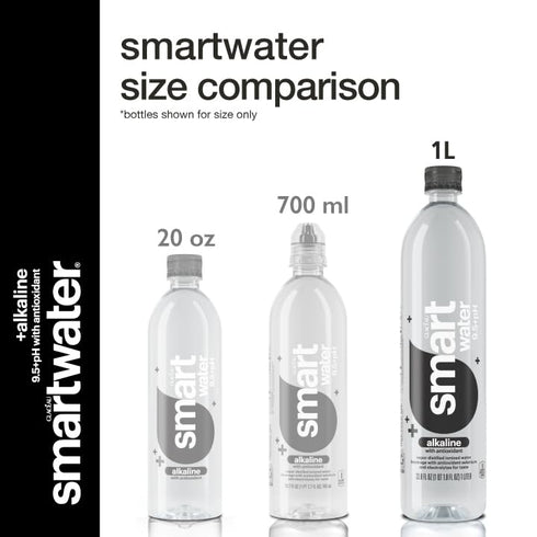 1L 6pk Smartwater alkaline with antioxidant