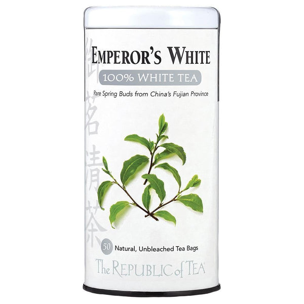 The Republic of Tea - Emperor's 100% White Tea, Zero Calorie, Sugar-Free,