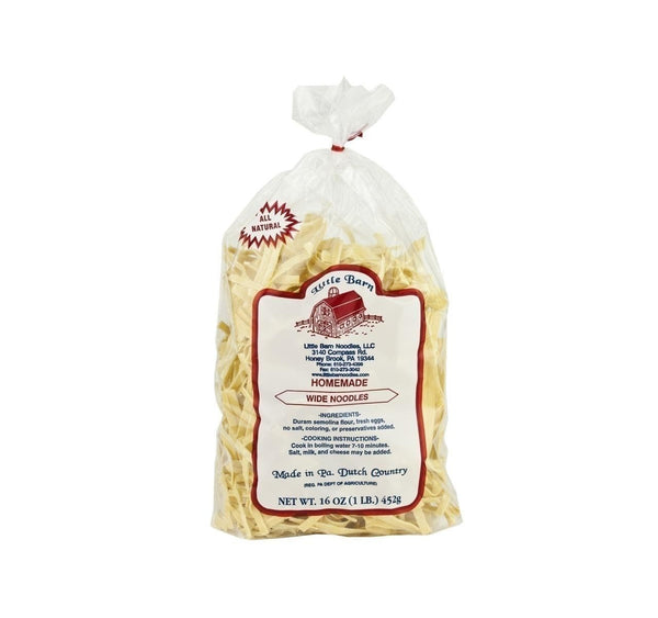 AmishTastes Little Barn Wide Noodles, Homemade in PA Dutch Country, 16 Oz. (Pack