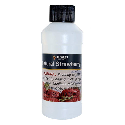Brewer's Best Natural Beer and Wine Fruit Flavoring, Strawberry