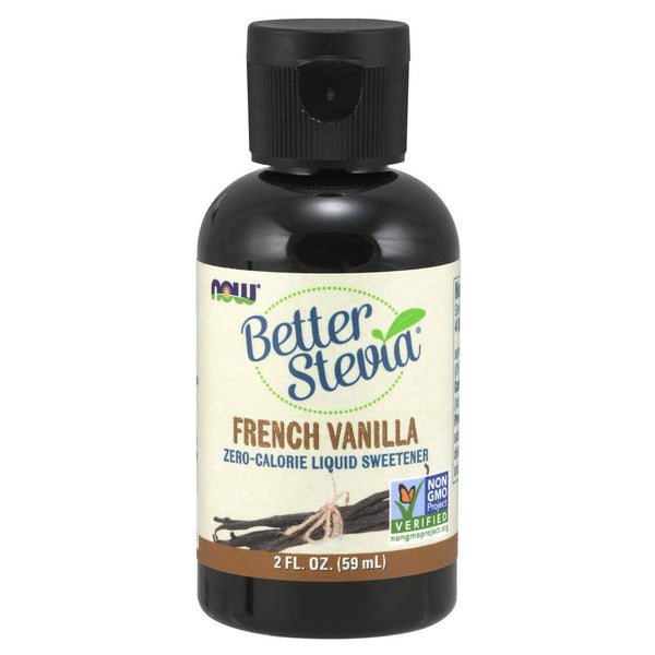 NOW Foods BetterStevia French Vanilla Zero-Calorie Liquid Sweetener, Keto Friendly, 2-Ounce