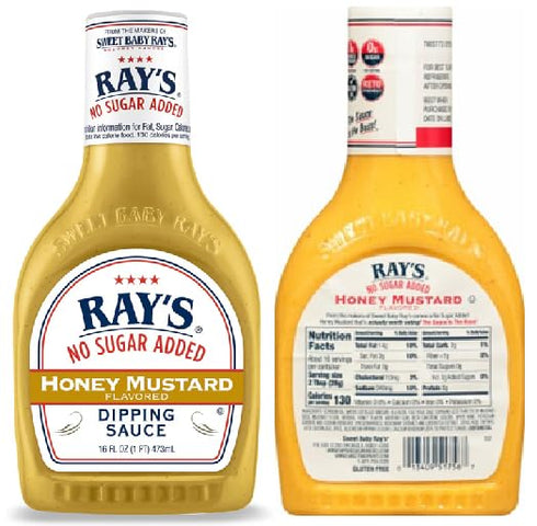 Generic Gluten Free No Sugar Mustard Dipping Sauce (2 Bottles, 1 pound each)