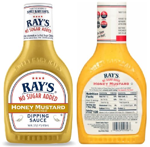 Generic Gluten Free No Sugar Mustard Dipping Sauce (2 Bottles, 1 pound each)