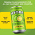 12 OZ 12 Pack HYODA Limeade Soda, Gluten Free and Vegan Sparkling Electrolyte Drink, Made with Organic Lime Juice
