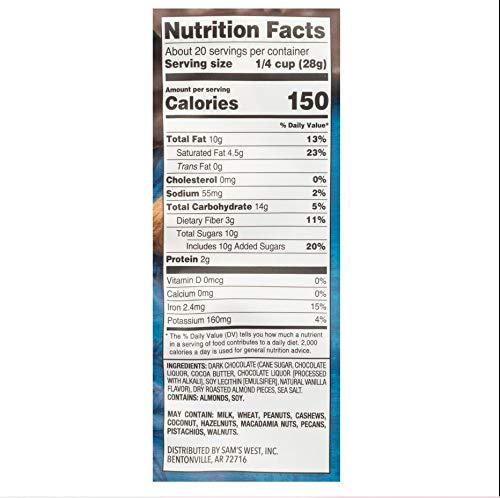 2pack Dark Chocolate Almond thins with Sea Salt
