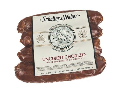 Generic Schaller and Weber Uncured Chorizo 12 oz (Pack of 4)