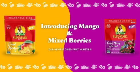 15 oz Sun-Maid Dried Mixed Berries - Resealable Bag - Dried Cranberries, Cherries, Blueberries - Holiday Snacks