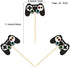 24 Pcs Video Game Controllers Cupcake Toppers - Gamepad Picks for Kids' Birthday Cake Decor.