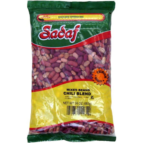 Sadaf Mixed Beans Chili Blend - Dried Beans Mixed for Soup and