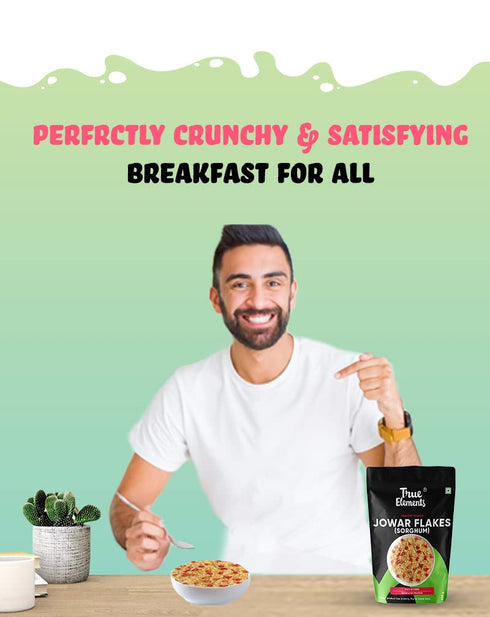 True Elements Jowar Flakes - Healthy Breakfast Cereal