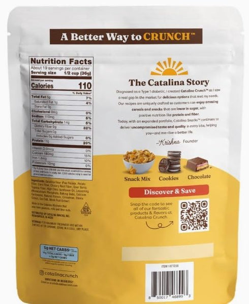 KD Chocolates 24oz cataliina crunch keto friendly cereal cinnamon toast bag