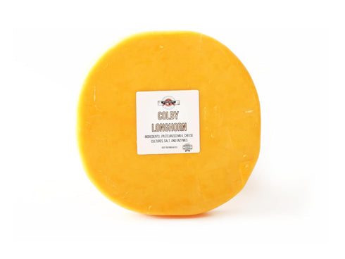 Traditional Wisconsin Colby Longhorn Cheese 3-Pack | (3) 1-Pound Wheels | Mild