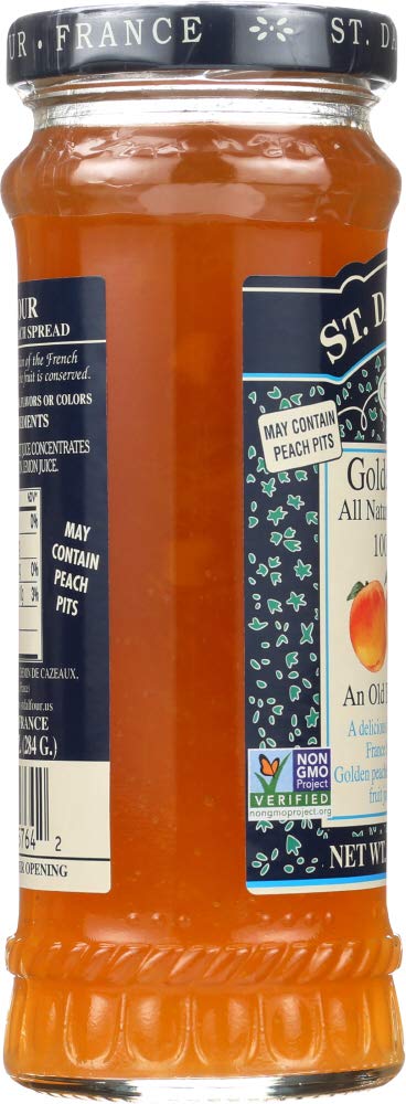 10 oz(Pack 3) St. Dalfour, Golden Peach, Deluxe Golden Peach Spread
