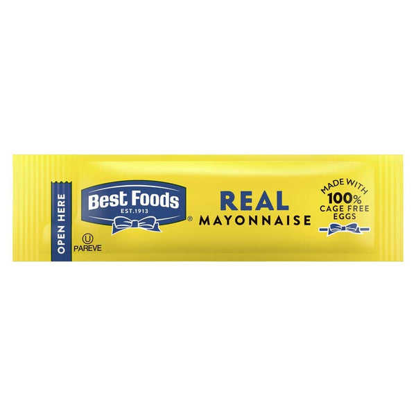Best Foods Real Mayonnaise Stick Packets Easy Open, Condiment for Sandwiches, Salads,