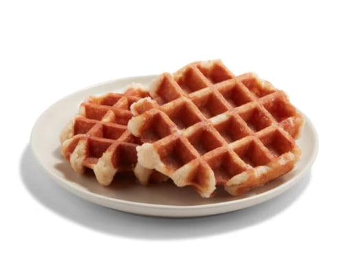 Generic -12 Count, 24 Oz Belgian Waffles - Individually Wrapped - Ready to Eat - Made with Butter and Pearl Sugar