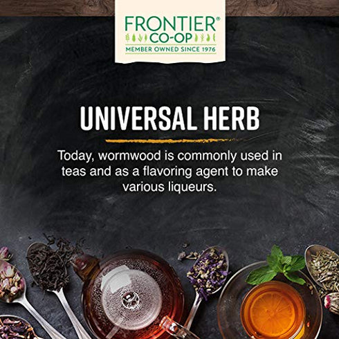 16 (Pack 1) Frontier Co-op Wormwood Herb Bulk Bag, Cut & Sifted, Wormwood Tea and Herbal Uses, Kosher | Ounce