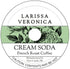 Larissa Veronica Cream Soda French Roast Coffee (Single Serve K-Cup Pods) (Gourmet, Naturally Flavored,