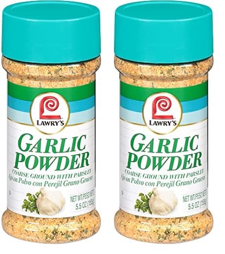 Lawry's Coarse Ground with Parsley Garlic Powder, 5.5 oz (Pack of 2)