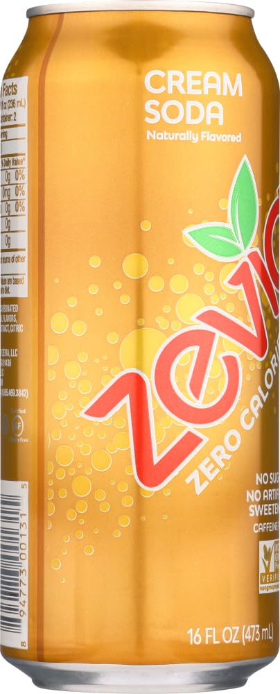16 Oz Zevia, Soda Cream SF, Fl