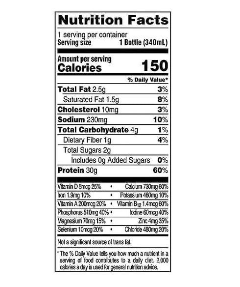 Generic 30g (6 pack) Nutrition Plan - High Protein Milk Chocolate Shake - Protein