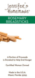 5 OZ JENNIFERS HOMEMADE Rosemary Breadsticks, VEGAN All Natural, Made with extra virgin olive oil, Crunchy