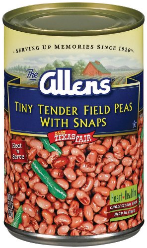 ALLEN'S Field Pea With Snap, 15.5-Ounce (Pack of 6)