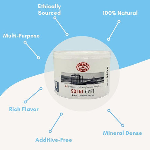 SORINA (35 oz) Unrefined Sea Salt - Good for Cooking and Table Salt