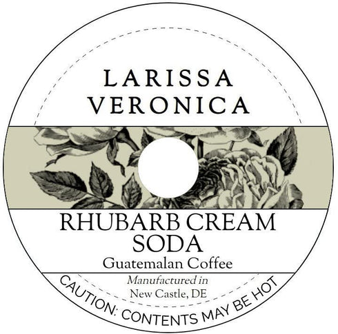 Larissa Veronica Rhubarb Cream Soda Guatemalan Coffee (Single Serve K-Cup Pods) (Gourmet, Naturally Flavored,