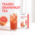 10 Packets, 1.76oz TEAZEN Grapefruit Tea Powder, Sugar Free, Hibiscus and Green Tea, Powdered Mix Beverage from Korea