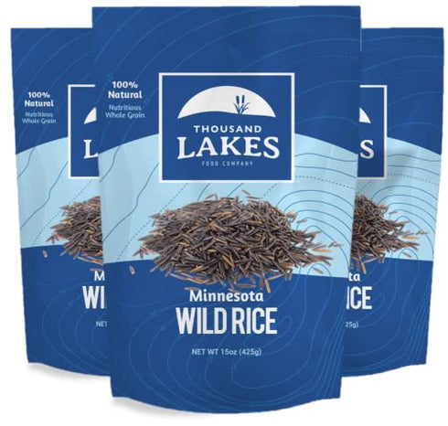 Thousand Lakes Minnesota Grown Wild Rice - 3-pack 15 ounces (45 ounces