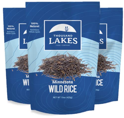 Thousand Lakes Minnesota Grown Wild Rice - 3-pack 15 ounces (45 ounces