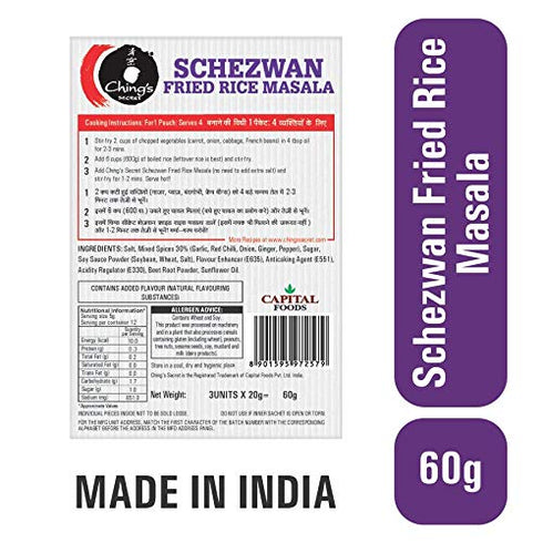 CHING'S 60 Secret Schezwan Fried Rice Masala Pouch, g