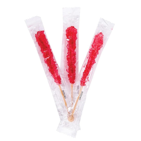 (24ct, Bayside Candy Rock Candy Wrapped Sticks Assorted and Individual Flavors Old-Fashioned Sugar Crystal on a Stick