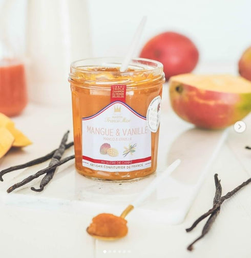 Metr Set 2, 7.7 oz Maison Francis Miot, of Luxury Confiture de Mangue et Vanille au Sucre de Canne (French Mango