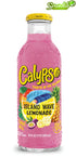 16 Oz (Pack 12) Calypso Lemonade, Island Wave Lemonade, Made with Real Fruit, Fl Glass Bottles