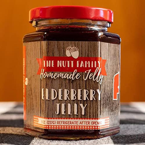 Generic 9 oz Pack 2 Elderberry Jelly | of | Nebraska Home Grown Ingredients | Nutt Family Jams & Jellies
