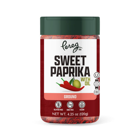 Pereg Hungarian Style Sweet Paprika with Oil, 4.25 oz, Non-GMO, Gluten-Free, Bulk Spices & Seasoning