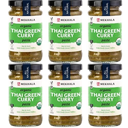 Mekhala Organic Thai Green Curry Paste. VEGAN. GLUTEN-FREE. SUGAR FREE. Versatile. HOT