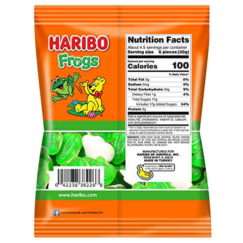 Gummy 5 Oz Haribo Frogs