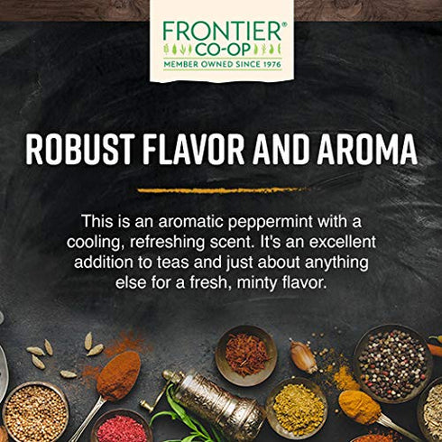 Frontier Co-op Organic Cut and Sifted Peppermint Leaf, 2.05oz