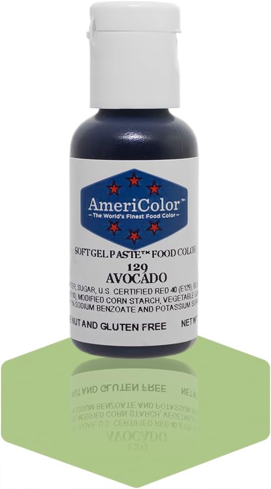 Americolor Soft Gel Paste Food Color, Avocado Green, 75-Ounce