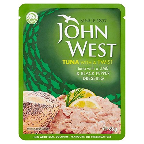 John West Tuna Lime & Pepper Pouch 85g - Pack of 6