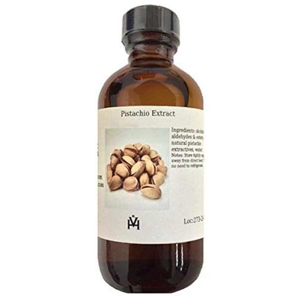 Pistachio Flavor Extract from Natural Flavors - 8 oz, Bake Stable, Sugar Free, Non-GMO, Kosher, Gluten Free, Vegan by