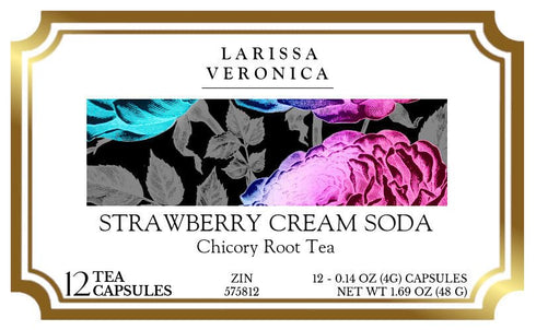 Larissa Veronica (12 575812) 3 Pack Strawberry Cream Soda Chicory Root Tea (Single Serve K-Cup Pods) pods, ZIN:
