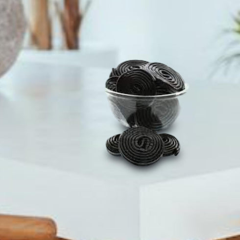 3 lb Black Licorice Wheels Bag Rich Licorice Flavor Soft & Chewy Texture Perfect for Snacking & Gifting Sweet Treat