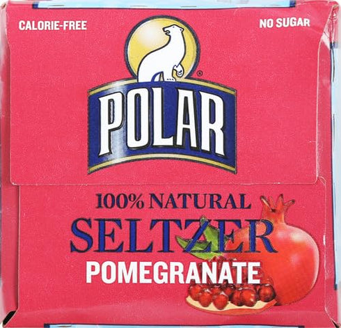 12 (Pack 12) Polar Seltzer Pomegranate, Fluid Ounce