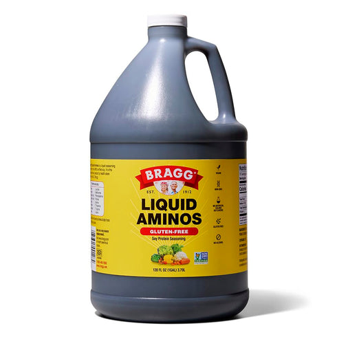 64oz 128oz Bragg Organic Apple Cider Vinegar with the Mother + Bragg Liquid Aminos All-Purpose Seasoning