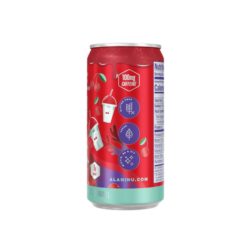 Generic 8.4 oz (Pack 5) New Alani Mini Energy Drinks Cherry Slush, Sugar-Free, Low-Calorie, Energy Boost Drink fl
