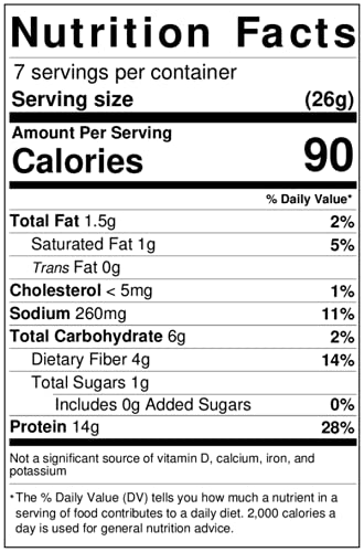 7 ProteinWise Cheese& Chive Egg Scramble Mix, High Protein, Low Carb, Low Sugar, High Fiber, Low Calorie, Low